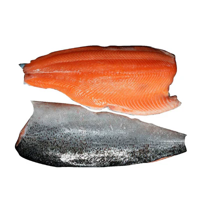 Filete de salm贸n con piel